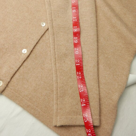 Lord & Taylor		Camel 100% Cashmere Two-Ply Cardigan Sweater	Medium - Picture 2 of 7